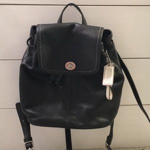 Black Coach Backpack Purse (new)